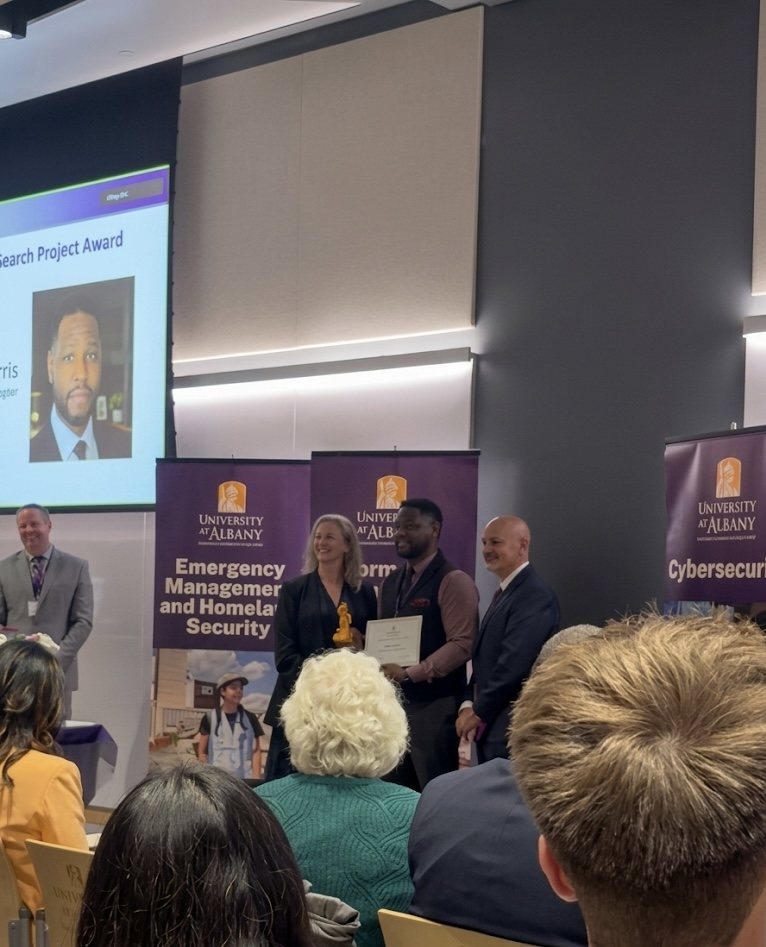 Receiving the CEHC Exceptional Research Project Award